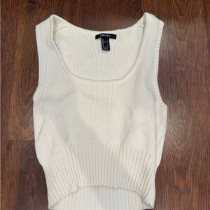 Forever 21 Off-White Knit Top